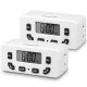 [ETL Listed] 125V/15A/60Hz 24-Hour Programmable Timer for Single Polarized Outlet w/ 1 On/Off Program Setting - White - 2 Pack