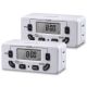 Fosmon [ETL Listed] 125V/15A/60Hz Weekly Programmable Timer - White - 2 Pack