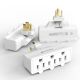 3 Outlet Grounded Swiveling Wall Tap Power Adapter (3 Pack)