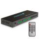 4X2 HDMI Matrix 4-Port Switch, 4 In 2 Out Splitter with SPDIF Optical, 3.5mm Audio Output and IR Remote Control, Support 3D, ARC, 4K*2K, Full HD 1080p, Compatible with PS4, PS5, PC, Xbox One